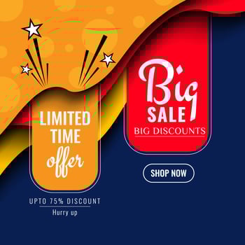 Abstract colorful sale background vector