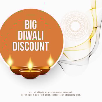 Abstract Happy Diwali discount offer background vector