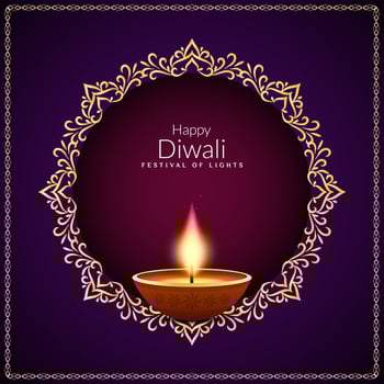 Abstract Happy Diwali Indian festival background design vector