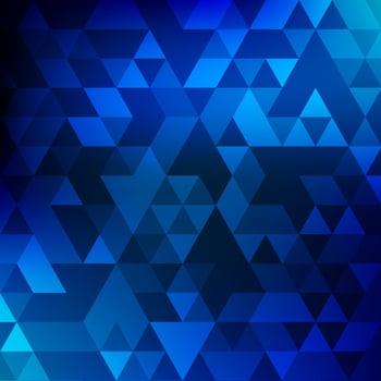 Abstract geometric blue mosaic background vector