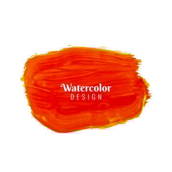 Abstract red watercolor stroke design background vector