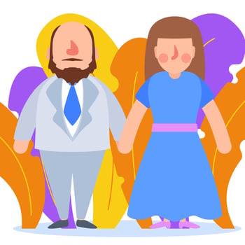 Romantic Couple In Formalwear Vectors