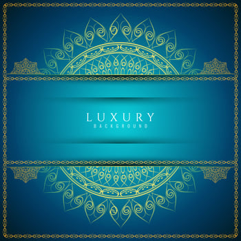Abstract decorative luxury mandala design background vector