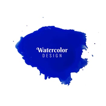 Abstract watercolor stroke design background vector
