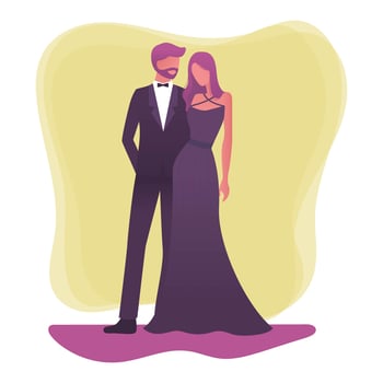 Couple In Formalwear Vector