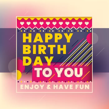 Birthday card vector