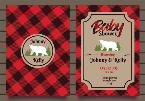 Baby Shower Invitation vector