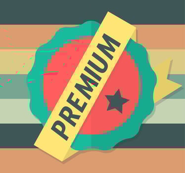 Premium Label vector