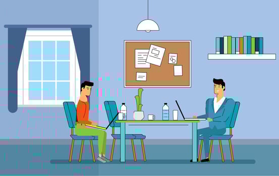 Vector Office Room Illustration
