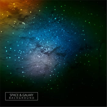 Abstract colorful galaxy space background vector