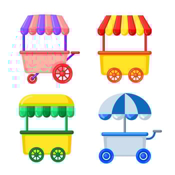 Street Food Cart vector