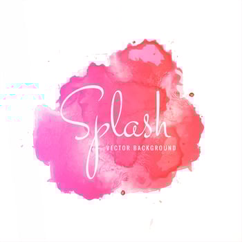 Abstract colorful soft watercolor splash blot design  vector