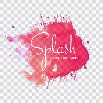 Abstract pink watercolor splash background vector