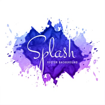 Abstract colorful watercolor splash background vector