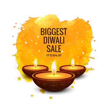 Diwali super sale colorful banner design vector