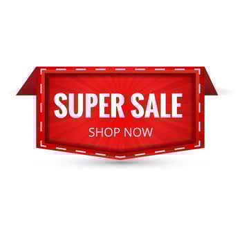 Super Sale Banner Design. Vector illustration