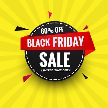 Beautiful black friday sale poster banner design vector