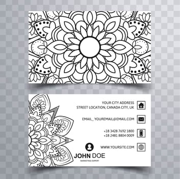 Abstract stylish wave colorful business card template design vector
