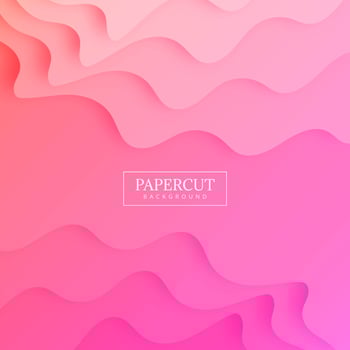 Abstract papercut colorful background illustration vector