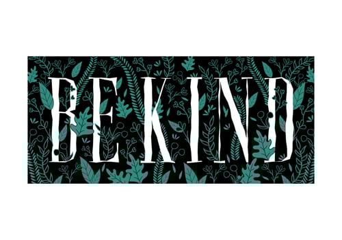 Be Kind Botanical vector