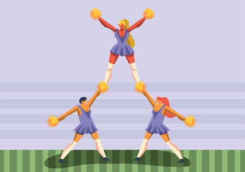 Cheerleader vector