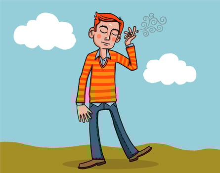 smoking man vector