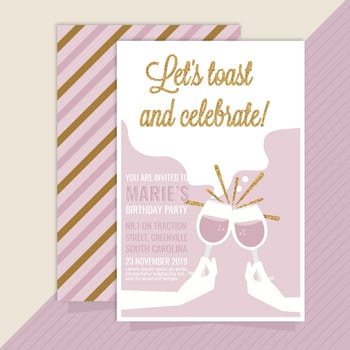 Vector Birthday Party Invitation