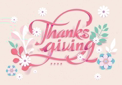 Papercraft Thanksgiving Vector