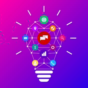 Creative Light Bulb With Drawing Business Strategy Plan Concept Idea Vector Illustration