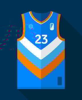 Basketball Jersey Mockup vector
