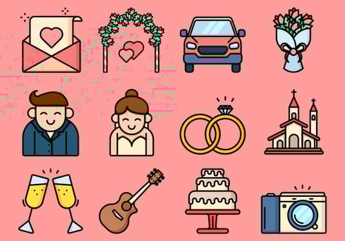 Engagement Proposal Icon vector