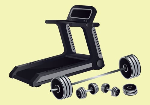 Fitness Equipment Vector