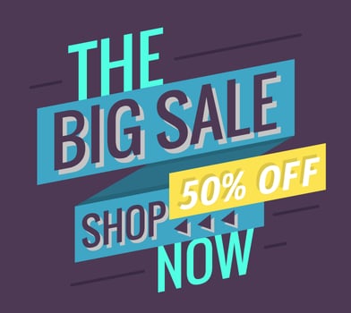 The Big Sale vector