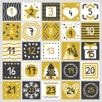 Advent Calendar Printable Vector