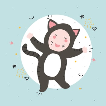 Kid In Costume Vector