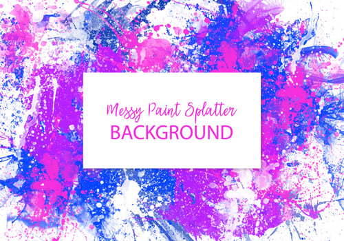Colorful Messy Paint Splatter Background vector