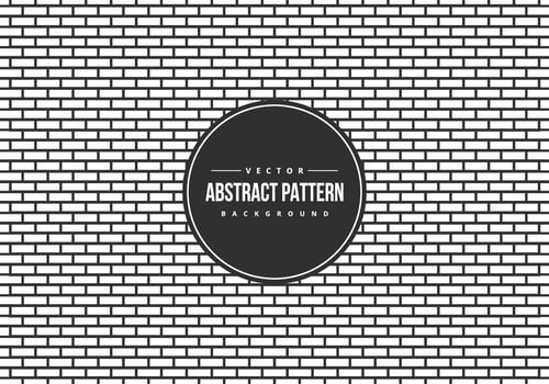 Abstract BW Brick Style Pattern Background vector