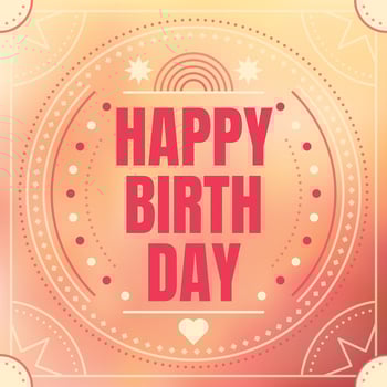 Birthday card vector