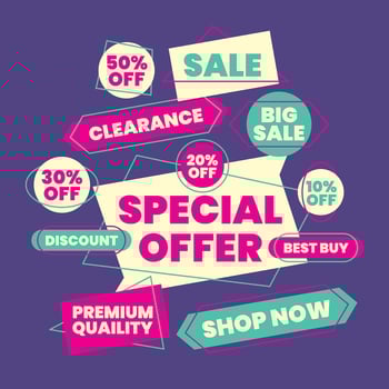 Ribbon design vector