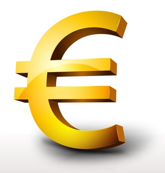 Gold Euro Currency vector