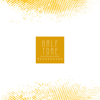 Abstract modern yellow halftone background vector