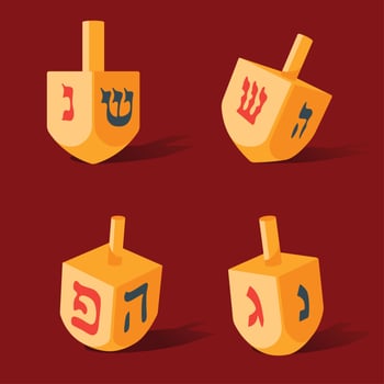 Dreidel Vector Pack