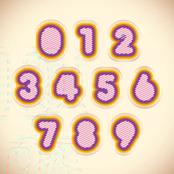 Numerals design vector