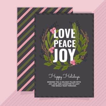 Vector Holiday Greeting Card