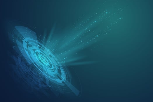 Abstract meteoroids explosion attack background. vector