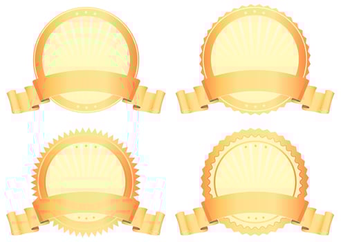 Gold Awards vector