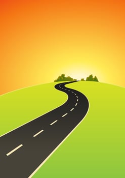 Road To The Top vector