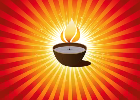 Diwali festival Or Christmas Background vector