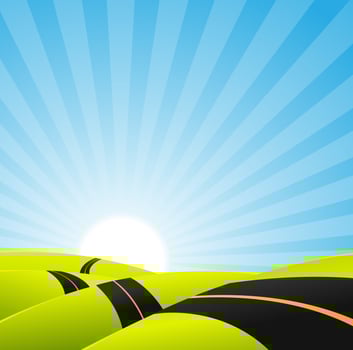 Long Journey Background vector