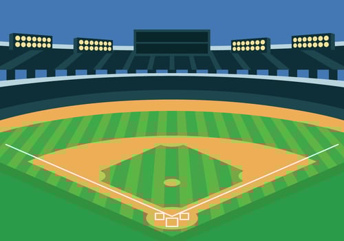 Baseball Park Vector Illustration